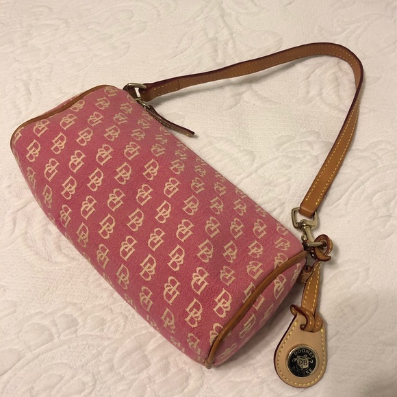 Dooney & Bourke Pink Zippered Handbag Early 2000s - Picture 1 of 4